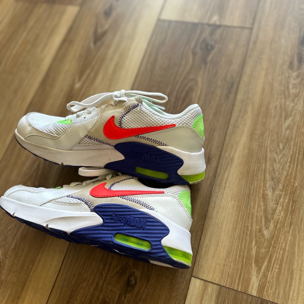 Nike kids air max excee white indigo crimson size 7 youth - Picture 5 of 6